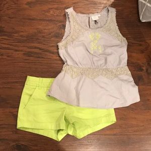 Anthropologie peplum top